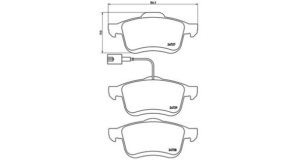 MAGNETI MARELLI Piduriklotsi komplekt,ketaspidur 363700423130